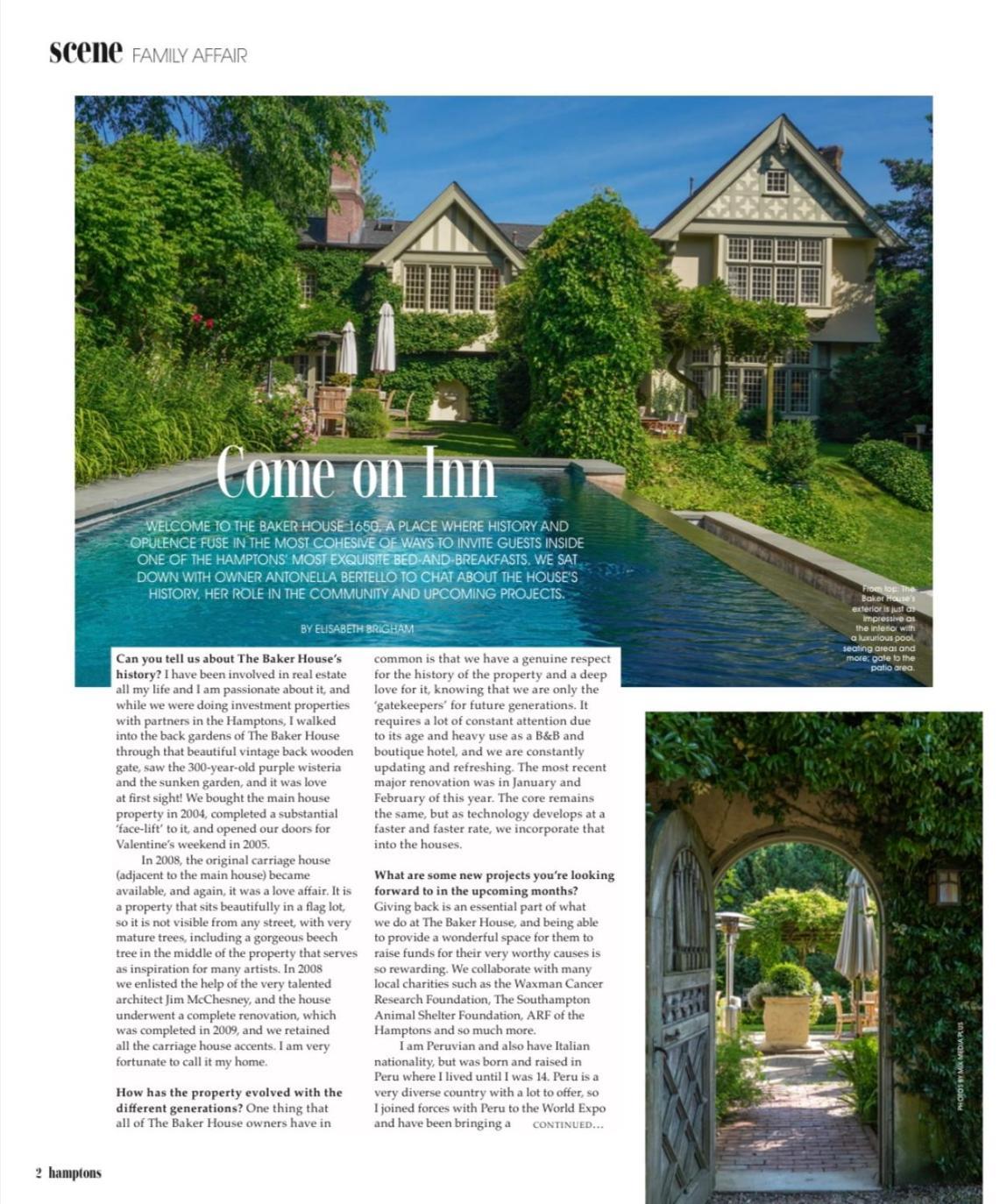 The Baker House 1650 Bed & Breakfast East Hampton Exterior foto